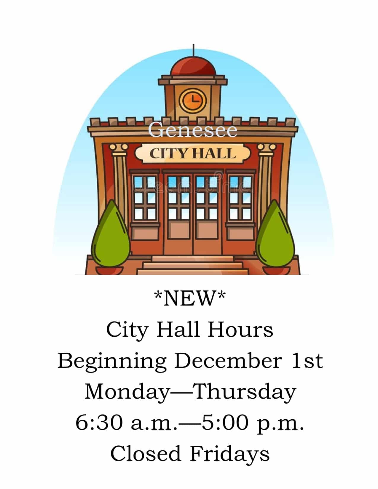 City Hall New Hours