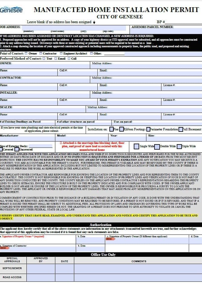 Capture Approved Home Installation Application